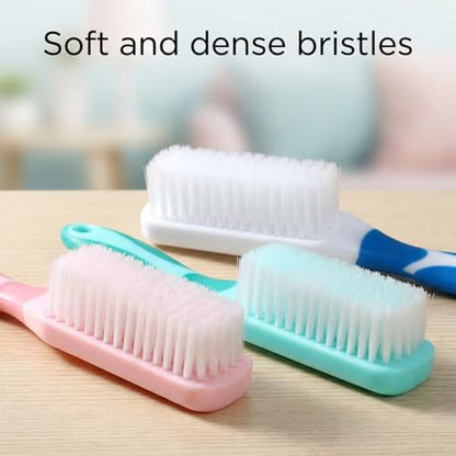 3 PCS Shoe Cleaning Brush, Shoe Brushes with Long Handled, Scrub Brush for Stains, Laundry Scrub-Brush,Soft Bristle Cleaning-Brush, Laundry Stain Remover Brushes for Clothes, Carpet, Shoes (8 Inch)