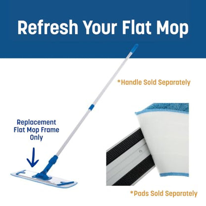 Carlisle FoodService Products 363351900 Aluminum Flat Mop Head Only, 18" Length - size: 1 Count (Pack of 1)