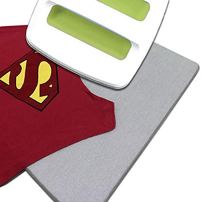 ReArt 3 Pcs Heat Press Mat 10" x 8" / 12" x 12" / 16" x 20" with 3 Pcs Teflon 12" x 16" for Cricut Easypress Both Sides Applicable - Cricket Craft Vinyl Ironing Insulation Transfer Heating Mats - size: 8" x 10" / 12" x 12" / 16" x 20"