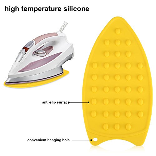 Silicone Rest Pad, Protective Surface for Mini Iron Pad Protection Ironing Rest (Yellow) - color: Yellow