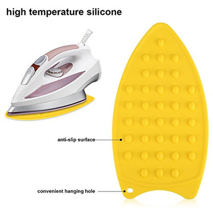 Silicone Rest Pad, Protective Surface for Mini Iron Pad Protection Ironing Rest (Yellow) - color: Yellow