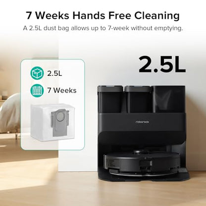 Roborock 6-Pack Disposable Dust Bags for Robot Vacuum Cleaner S8 Pro Ultra, S7 Max Ultra, S7 MaxV Ultra, S8+, Q5 Max+, Q5 DuoRoller+, Q5 Pro+, Q7 Max+, Q8 Max+, Q5 Max+, Q5+, Q10 S5+, Q10 X5+, Q7 M5+ - size: 2-Dust Bag