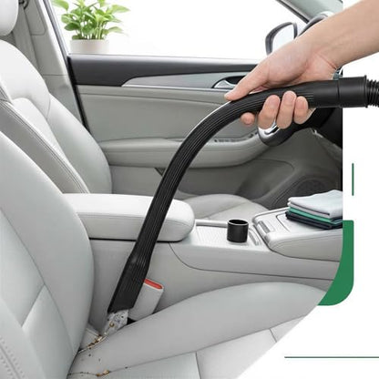 25" Flexible Vacuum Crevice Tool Attachment, Long Flat Slot Nozzle with Cleaning Brush Kit, Fits All 1-1/4" (32mm) & 1-3/8" (35mm) Vacuum Hoses, Ideal for Dryer Lint, Under Appliances,