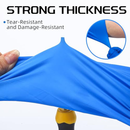 50 Counts 16" Long Disposable Nitrile Gloves,Blue,L - color: Blue, size: Large