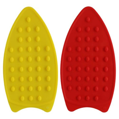 Jiozermi 2 Pack Red and Yellow Silicone Iron Rest Pads, 10.5inch - color: Red and Yellow