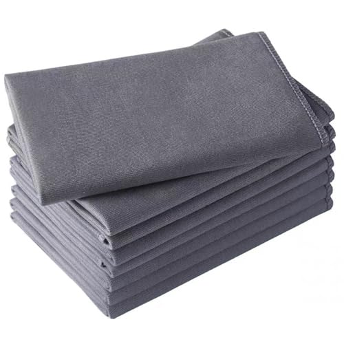 Microfiber Glass Cleaning Cloth 8 Pack, 16 Inch x 12 Inch, Lint Free Quickly Clean Window, Glasses, Windshields, Mirrors, and Stainless Steel, Grey - color: Grey1