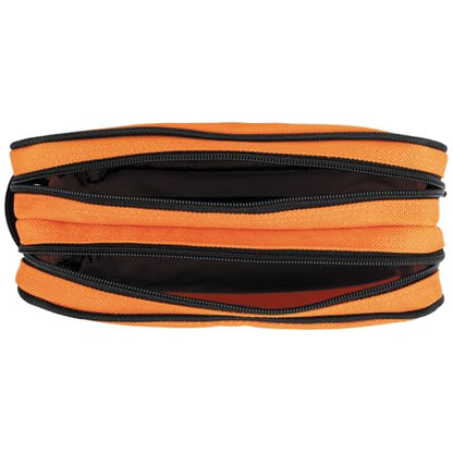 KLEIN TOOLS Tool Pouch, Dual Compartments, Heavy-Duty Tool Bag Organizer, Multipurpose Bag - size: 10" x 6"
