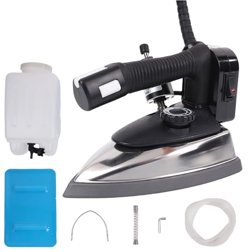 Industrial Electric Steam Iron 1200W Gravity Feed Steam Iron Temperature Adjustable with 3L Large-capacity Water Bottle Powerful Clothing Steamer for Ironing ﻿
