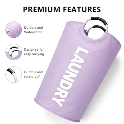 A Large 90 Liter Laundry,Purple - color: Purple
