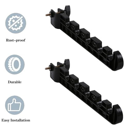 2-Pack RV Ladder Clothes Drying Rack, Fits 1.25" Pipes, Space Saver