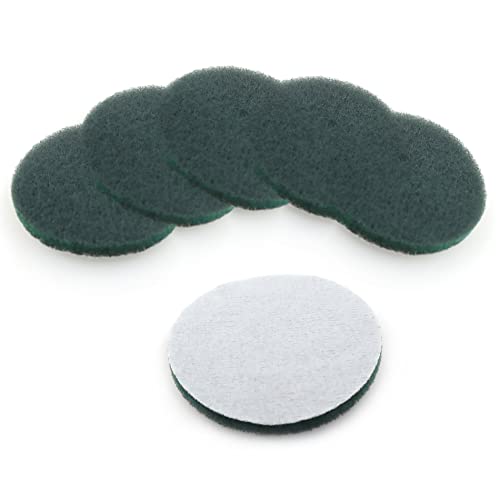 Heavy Duty Scour Pads, Non-Scratch Scrub Sponges, ULIFESTAR 5PCS Dish Scrubber Scouring Pads, Dual-Sided Reusable Household Scrub Pads for Dishes,Dish Cleaning Tool,Kitchen Scrubbers & Metal Grills - size: 121mm/5''400-600grits