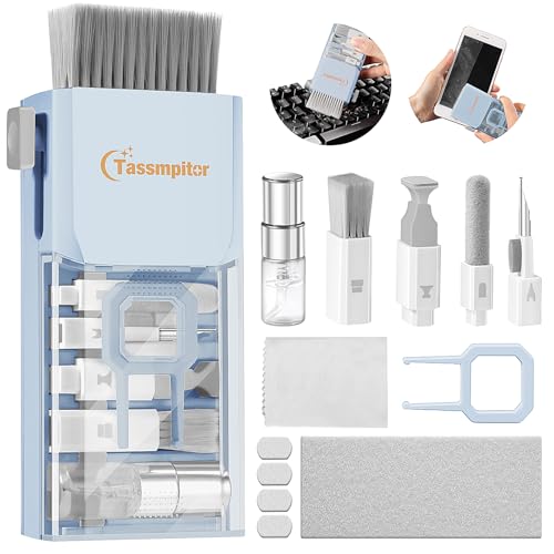 Tassmpitor Keyboard Cleaner & Laptop Cleaning Kit for Computer Screen, Blue - color: Morandi Light Blue