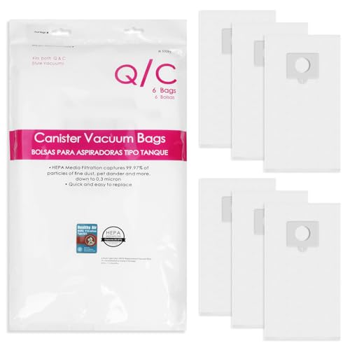 6 Pack 5-in-1 Q/C Canister Vacuum Bags for 600 400 200 Series Vacuum - color: 53292 - 6 Pack