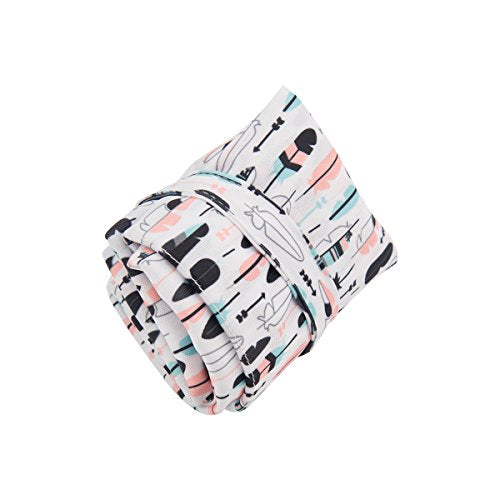 ALVABABY 3pcs Baby Cloth Diaper Wet Dry Bags Waterproof Reusable with Two Pockets Travel Beach Pool Daycare Soiled Baby Items Yoga Gym Bag for Swimsuits or Wet Clothes 3L-H1 - color: Feather