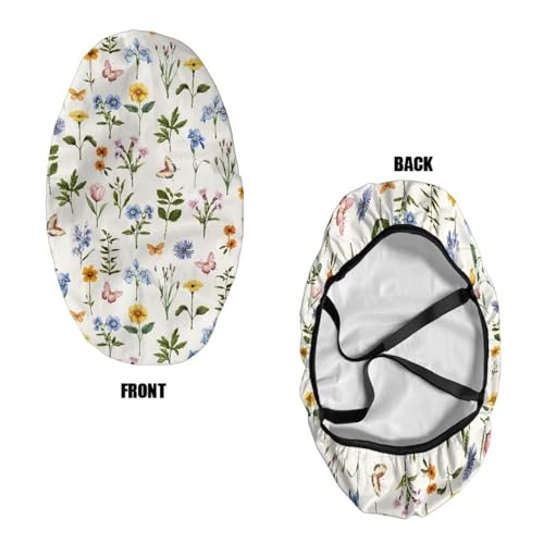 Watercolor Wildflower Butterfly Pattern Ironing Board Cover 14x24 Inch, Easy Replacement Iron Pad Cover, Anti Stain Stretchable Ironing Pad Protector for Hotel - color: Watercolor Wildflower Butterfly Pattern