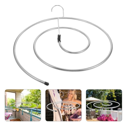 Cabilock Spiral Laundry Drying Rack 11X15 Inch Space-Saving Hanger for Bed Sheets Blankets Towels Indoor Outdoor Use