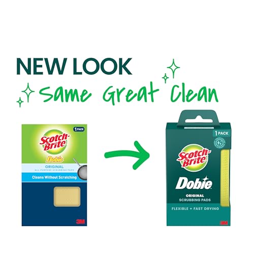 Scotch-Brite Dobie Non-Scratch All-Purpose Scrub Pads, 1 Pack