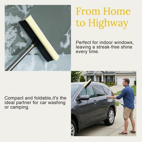 Window Cleaning Kit with 10L Collapsible Bucket - color: Gray