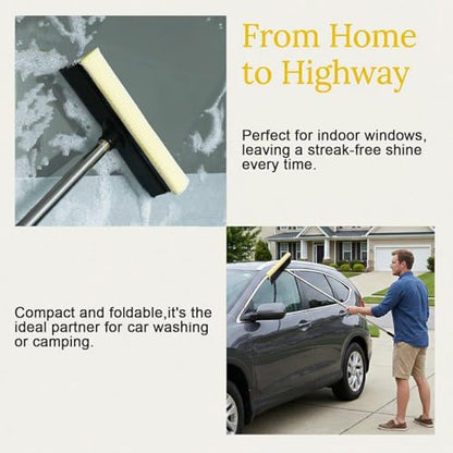 Window Cleaning Kit with 10L Collapsible Bucket - color: Gray