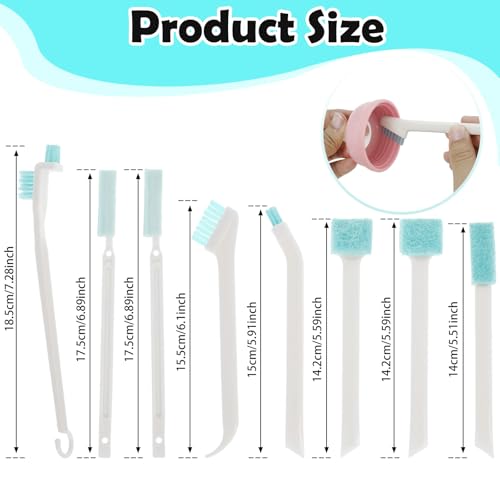 18 Pcs Multifunctional Crevice Cleaning Brush Enduring Crevice Sweeping Brush Set Comfortable Grip Cleaning Scrub Set for Clean