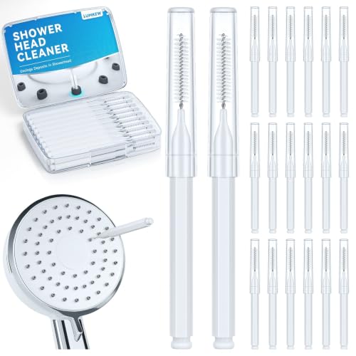 Lumkew Shower Head Cleaning Brush for Small Hole, White