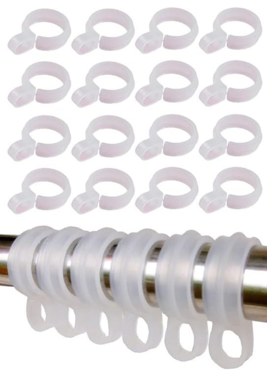 50 Pcs White Plastic Windproof Hanger Hooks Clothes Hanger Buckle Clip Laundry Hanging Hooks Closet Rod Hanging Tool for Drying Rack Suit Hangers Clothes Hangers