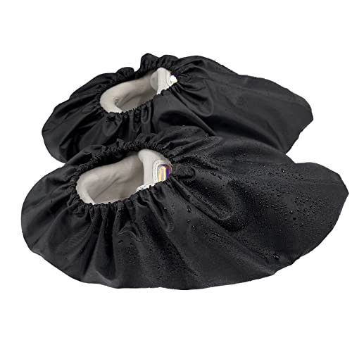Waterproof Anti slip Washable Reusable Boots Cover Indoor Shoe covers (Extra Large, Black) - color: Black, size: Extra Large