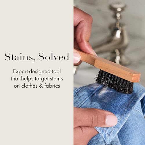 The Laundress Laundry Stain Brush, Soft Horsehair Bristles