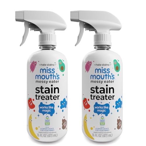Miss Mouth’s Messy Eater Stain Treater Spray - Stain Remover - Newborn & Baby Essentials - 2-Pack of 16oz Stain Remover - style: 2 Pack (16oz)