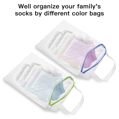 5-Pack Hanging Mesh Laundry Bags with S Metal Hooks, 10x12 Inch - color: 5 PACK, size: 10*12in
