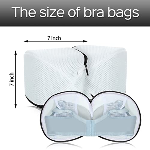 Shappy 6 Pcs Bra Washing Bag for Laundry Storage Women 7.87 Inch Black - color: Black, size: 7.87 Inch