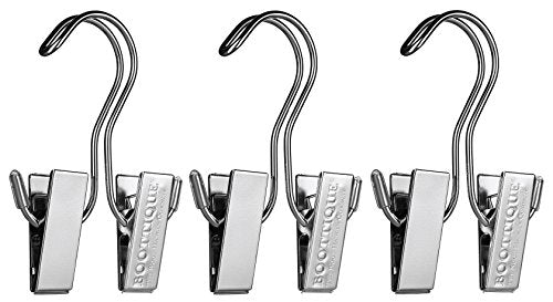 Original Boot Hanger - Shoe Storage Space Saver (Set of 3); Boot Hanger, Holder, Clips, Storage (Silver) - color: Silver Gripz