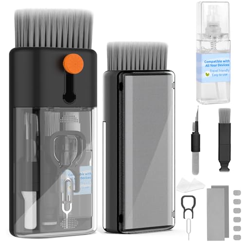 Keyboard Cleaner for Laptop, MacBook, Tablet, Multi-Function Cleaning Kit - color: Black