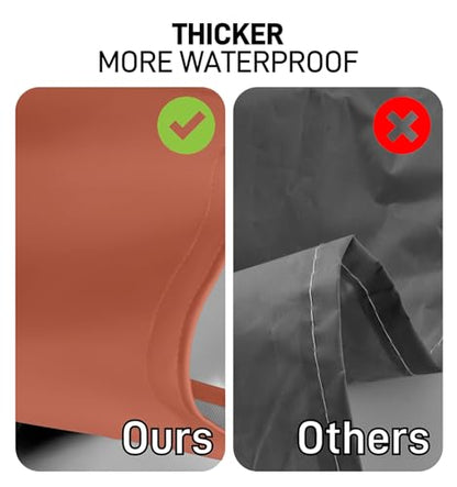 Waterproof Apron with Comfortable Adjustable Bib Rubber Vinyl Dishwasher Heavy Duty Apron for Men Women Dishwashing - color: Orange
