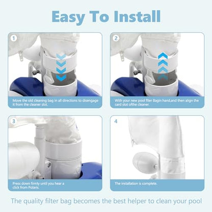 Funmit Pool Spa Zippered Bags Replacement for Polaris 280, 480 Pool Cleaner