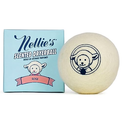Nellie's Rose Scented Wool Dryer Ball | Rose Essential Oil