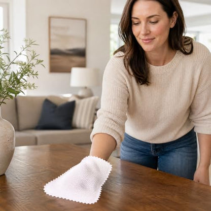 10PCS Home Dust Removal Non Woven Gloves, Dry And Wet Dual-Purpose Cloth, Household Dishwashing And Dust Removal Cloth