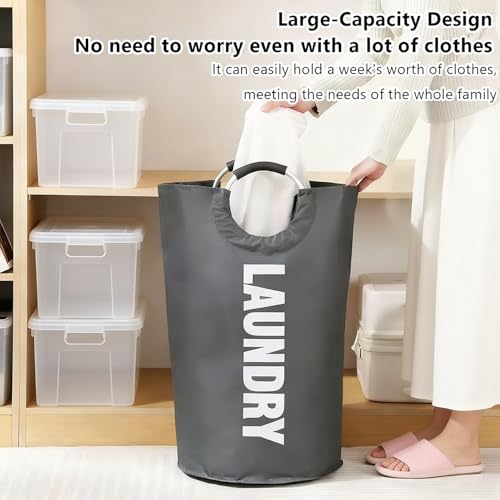 A Large 90 Liter Laundry,Grey - color: Grey