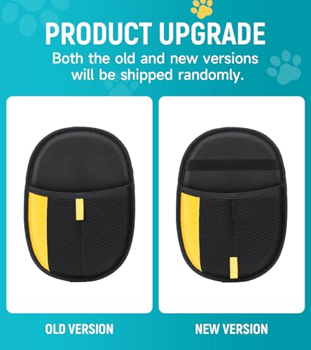 Pet Hair Removal Glove for Dogs & Cats - Upgraded Reusable Electrostatic Pet Hair Glove, Pet Hair Remover Tool for Laundry, Couch, Carpet & Car Seat, Gentle Grooming Mitt - color: 2PCS-BlackBlue