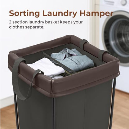 Rolling Laundry Basket with Wheels, 160L Rolling Laundry Hamper with Wheels - color: Black, size: 160L