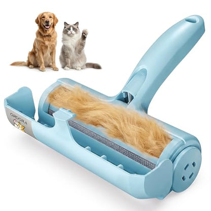 ORDORA Pet Hair Remover Roller, Reusable Lint Roller for Dog and Cat Hair - color: B：blue