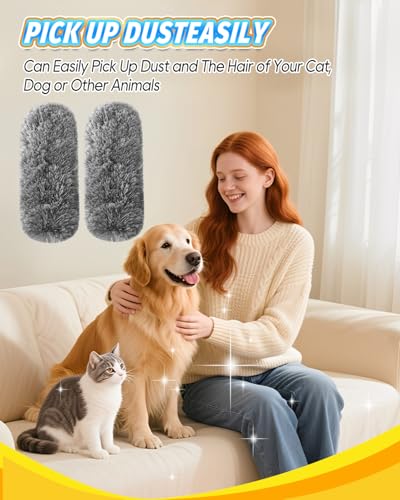 KEEPOW 2 Pcs Upgraded Duster Refills Compatible with OXO Good Grips - color: Grey-2 Pack