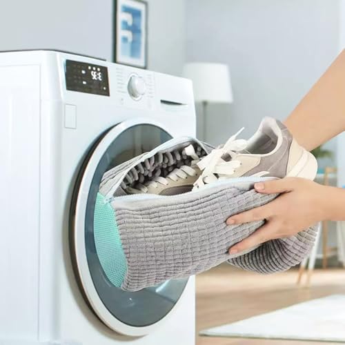 2 Pack Shoe Washing Machine Bag, Grey - color: Grey