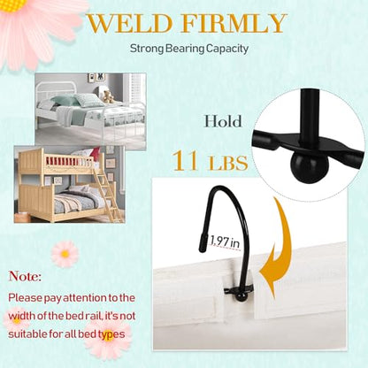 Bedside Caddy Bedside Storage Bag for Headboards/Bunk Bed - color: 2PC White