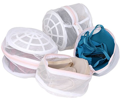 Premium Bra Wash Bag – Set of 3 Mesh Lingerie Laundry Bags for Delicates – Protects Bras, Underwear & Intimates in Washing Machine – Durable Zipper Closure – Large Size - size: Large