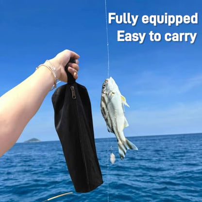 Fishing Knife Set, Fish Cleaning Kit, Filet Knife for Fish, Fish Scale Cleaning Brush, Multi-Functional Scissors, Gloves, Fishbone Tweezers, Storage Bag,Fishing Accessories,Fishing Tool Kit - size: 7PCS-Orange