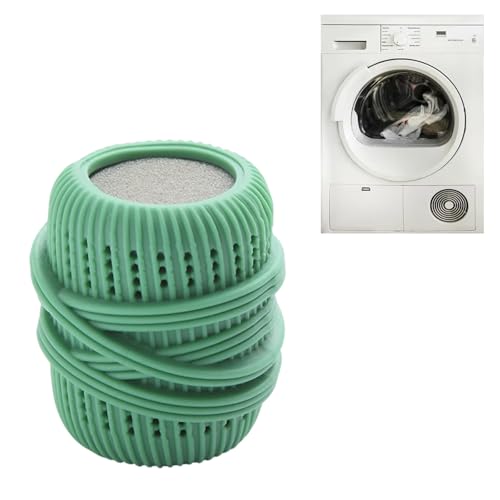 Washing Machine Laundry Ball Reusable Fabric Softener Dispense Ball for Washing Sponge Cleaning Tool Household Substitute (Green) - color: Green