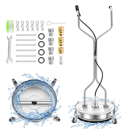 LidoDola 20'' Pressure Washer Surface Cleaner, Power Washer Accessory - size: 20 Inch Silver 1