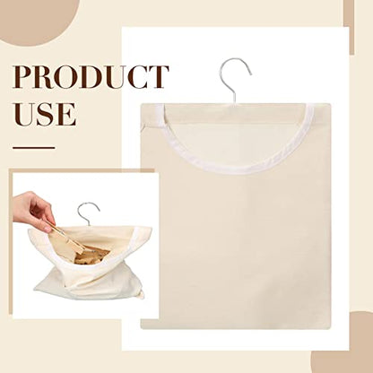 Eccliy 2 Pcs Canvas Clothes Pin Bag, Clothespin Holder Outdoor