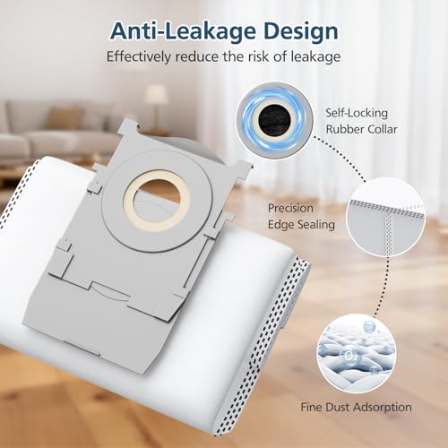 16 Dust Bags for ECOVACS DEEBOT T90 T80 T50 T50S T30C T30e X9 X8 X11 X12